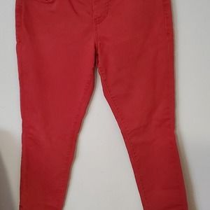 JAG JEANS Nora High Rise Red Skinny Jeans size 4